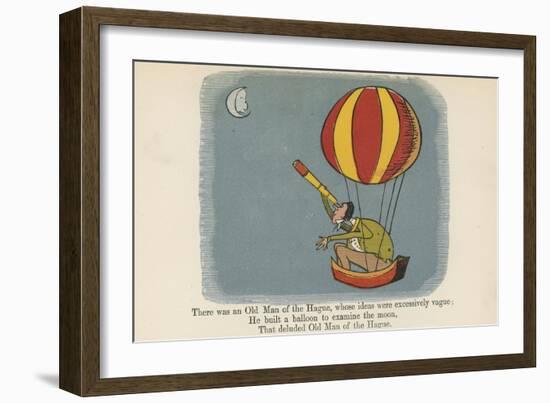 There Was an Old Man of the Hague, Whose Ideas Were Excessively Vague-Edward Lear-Framed Giclee Print