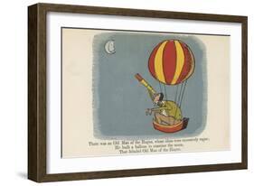 There Was an Old Man of the Hague, Whose Ideas Were Excessively Vague-Edward Lear-Framed Giclee Print