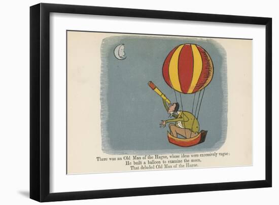 There Was an Old Man of the Hague, Whose Ideas Were Excessively Vague-Edward Lear-Framed Giclee Print