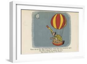 There Was an Old Man of the Hague, Whose Ideas Were Excessively Vague-Edward Lear-Framed Giclee Print