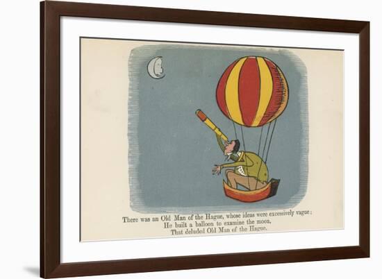 There Was an Old Man of the Hague, Whose Ideas Were Excessively Vague-Edward Lear-Framed Giclee Print