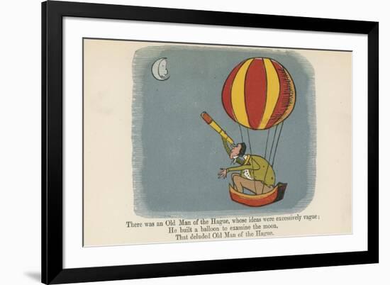 There Was an Old Man of the Hague, Whose Ideas Were Excessively Vague-Edward Lear-Framed Giclee Print