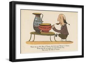 There Was an Old Man of Vienna, Who Lived Upon Tincture of Senna-Edward Lear-Framed Giclee Print