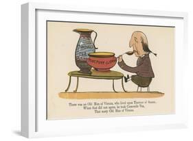 There Was an Old Man of Vienna, Who Lived Upon Tincture of Senna-Edward Lear-Framed Giclee Print