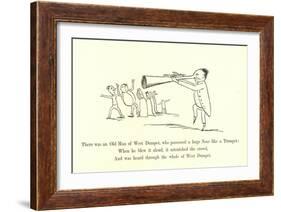 There Was an Old Man of West Dumpet, Who Possessed a Large Nose Like a Trumpet-Edward Lear-Framed Giclee Print