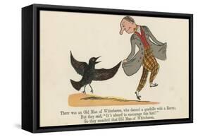 There Was an Old Man of Whitehaven, Who Danced a Quadrille with a Raven-Edward Lear-Framed Stretched Canvas