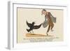 There Was an Old Man of Whitehaven, Who Danced a Quadrille with a Raven-Edward Lear-Framed Giclee Print