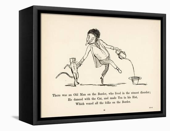 There was an Old Man on the Border Who Lived in the Utmost Disorder-Edward Lear-Framed Stretched Canvas
