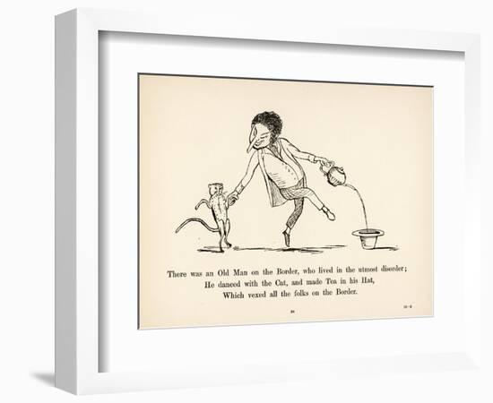 There was an Old Man on the Border Who Lived in the Utmost Disorder-Edward Lear-Framed Photographic Print