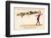 There was an Old Man on Whose Nose Most Birds of the Air Could Repose-Edward Lear-Framed Photographic Print