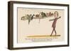 There Was an Old Man on Whose Nose Most Birds of the Air Could Repose-Edward Lear-Framed Giclee Print