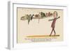 There Was an Old Man on Whose Nose Most Birds of the Air Could Repose-Edward Lear-Framed Giclee Print