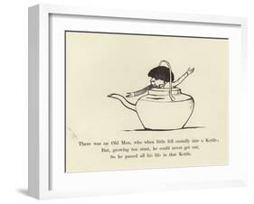 There Was an Old Man, Who When Little Fell Casually into a Kettle-Edward Lear-Framed Giclee Print