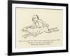 There Was an Old Man, Whose Despair Induced Him to Purchase a Hare-Edward Lear-Framed Giclee Print