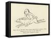 There Was an Old Man, Whose Despair Induced Him to Purchase a Hare-Edward Lear-Framed Stretched Canvas