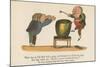There Was an Old Man with a Gong, Who Bumped at it All the Day Long-Edward Lear-Mounted Giclee Print
