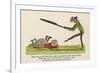 There Was an Old Man with a Poker, Who Painted His Face with Red Ochre-Edward Lear-Framed Giclee Print