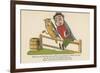 There Was an Old Man with an Owl, Who Continued to Bother and Howl-Edward Lear-Framed Giclee Print