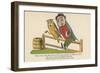 There Was an Old Man with an Owl, Who Continued to Bother and Howl-Edward Lear-Framed Giclee Print