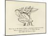 There Was an Old Person in Black, a Grasshopper Jumped on His Back-Edward Lear-Mounted Giclee Print