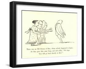 There Was an Old Person of Bow, Whom Nobody Happened to Know-Edward Lear-Framed Giclee Print