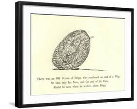 There Was an Old Person of Brigg, Who Purchased No End of a Wig-Edward Lear-Framed Giclee Print