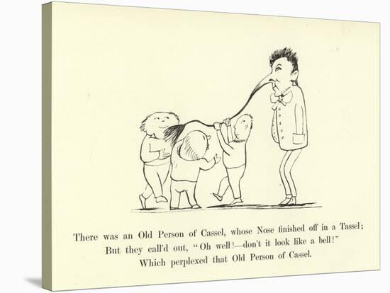 There Was an Old Person of Cassel, Whose Nose Finished Off in a Tassel-Edward Lear-Stretched Canvas