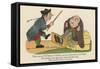 There Was an Old Person of Cheadle Was Put in the Stocks by the Beadle-Edward Lear-Framed Stretched Canvas