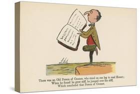 There Was an Old Person of Cromer, Who Stood on One Leg to Read Homer-Edward Lear-Stretched Canvas