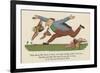 There Was an Old Person of Dover, Who Rushed Through a Field of Blue Clover-Edward Lear-Framed Giclee Print