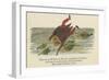 There Was an Old Person of Ems, Who Casually Fell in the Thames-Edward Lear-Framed Giclee Print