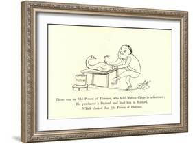 There Was an Old Person of Florence, Who Held Mutton Chops in Abhorrence-Edward Lear-Framed Giclee Print