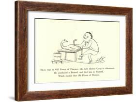 There Was an Old Person of Florence, Who Held Mutton Chops in Abhorrence-Edward Lear-Framed Giclee Print