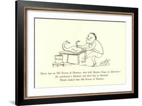 There Was an Old Person of Florence, Who Held Mutton Chops in Abhorrence-Edward Lear-Framed Giclee Print