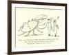 There Was an Old Person of Hyde, Who Walked by the Shore with His Bride-Edward Lear-Framed Giclee Print