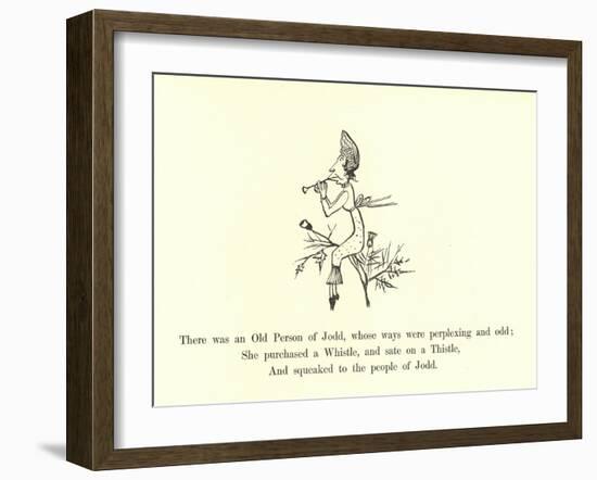 There Was an Old Person of Jodd, Whose Ways Were Perplexing and Odd-Edward Lear-Framed Giclee Print