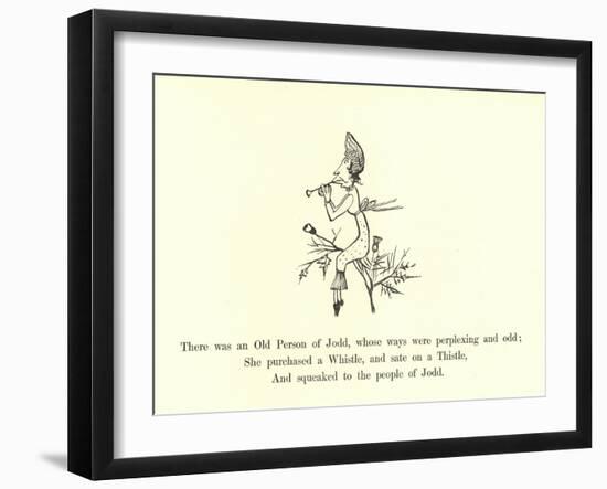 There Was an Old Person of Jodd, Whose Ways Were Perplexing and Odd-Edward Lear-Framed Giclee Print