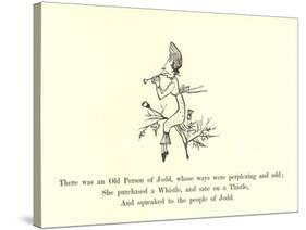 There Was an Old Person of Jodd, Whose Ways Were Perplexing and Odd-Edward Lear-Stretched Canvas