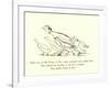 There Was an Old Person of Nice, Whose Associates Were Usually Geese-Edward Lear-Framed Giclee Print