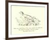 There Was an Old Person of Nice, Whose Associates Were Usually Geese-Edward Lear-Framed Giclee Print