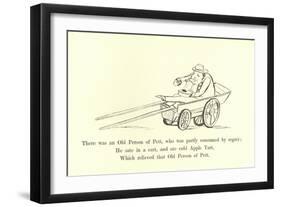 There Was an Old Person of Pett, Who Was Partly Consumed by Regret-Edward Lear-Framed Giclee Print