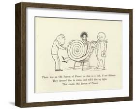 There Was an Old Person of Pinner, as Thin as a Lath, If Not Thinner-Edward Lear-Framed Giclee Print