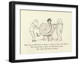 There Was an Old Person of Pinner, as Thin as a Lath, If Not Thinner-Edward Lear-Framed Giclee Print