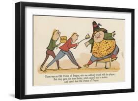 There Was an Old Person of Prague, Who Was Suddenly Seized with the Plague-Edward Lear-Framed Giclee Print