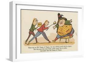 There Was an Old Person of Prague, Who Was Suddenly Seized with the Plague-Edward Lear-Framed Giclee Print