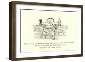 There Was an Old Person of Sheen, Whose Expression Was Calm and Serene-Edward Lear-Framed Giclee Print