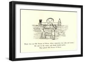 There Was an Old Person of Sheen, Whose Expression Was Calm and Serene-Edward Lear-Framed Giclee Print