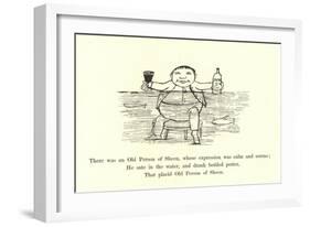 There Was an Old Person of Sheen, Whose Expression Was Calm and Serene-Edward Lear-Framed Giclee Print