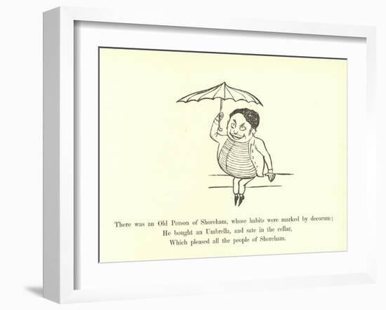 There Was an Old Person of Shoreham, Whose Habits Were Marked by Decorum-Edward Lear-Framed Giclee Print