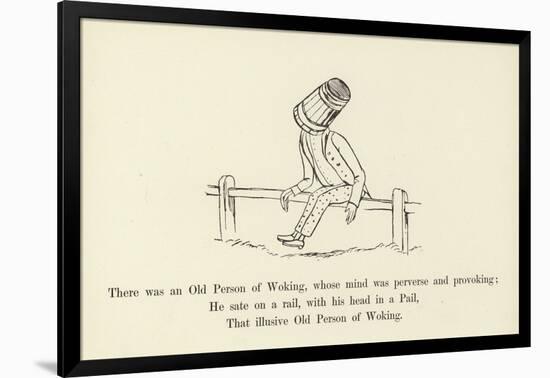 There Was an Old Person of Woking, Whose Mind Was Perverse and Provoking-Edward Lear-Framed Giclee Print